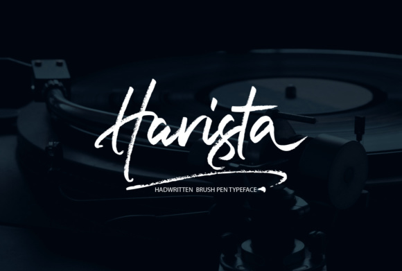 Harista Script Font Poster 1