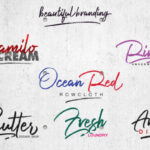 Harista Script Font Poster 9