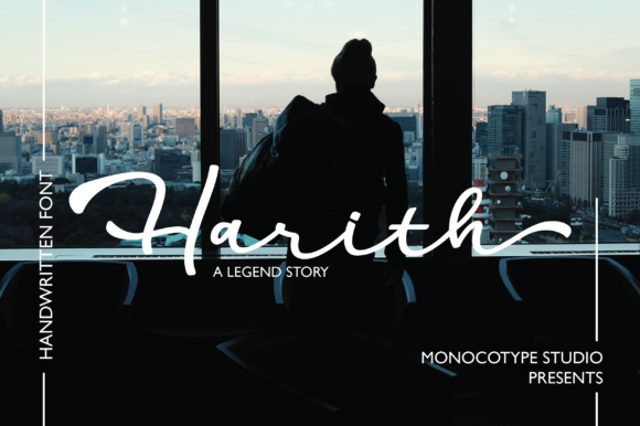 Harith Script Font Poster 1