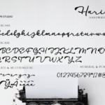 Harith Script Font Poster 2