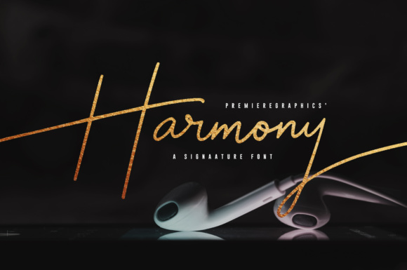 Harmony Script Font Poster 1