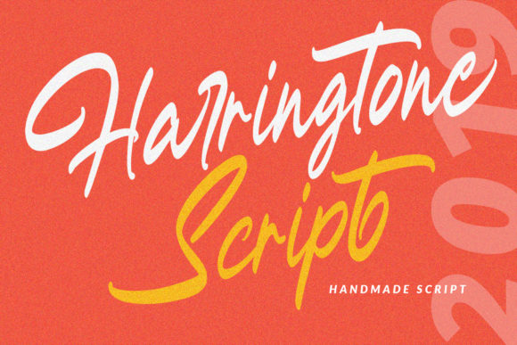 Harringtone Script Font Poster 1