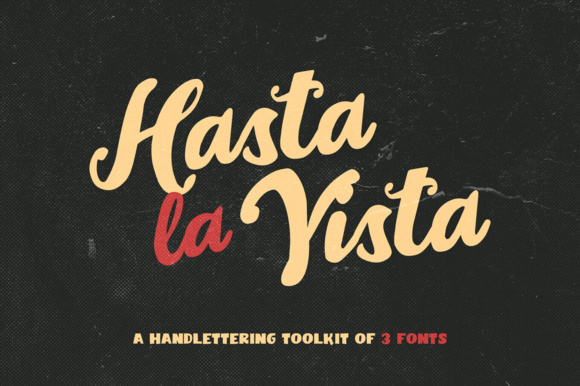 Hasta La Vista Trio Font Poster 1