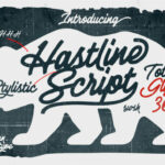 Hastline Font Poster 1