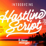 Hastline Font Poster 3