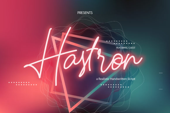 Hastron Font Poster 1