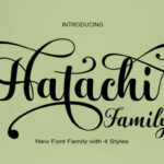 Hatachi Family Font Poster 1