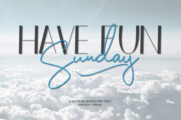 Have Fun Sunday Duo Font Poster 1