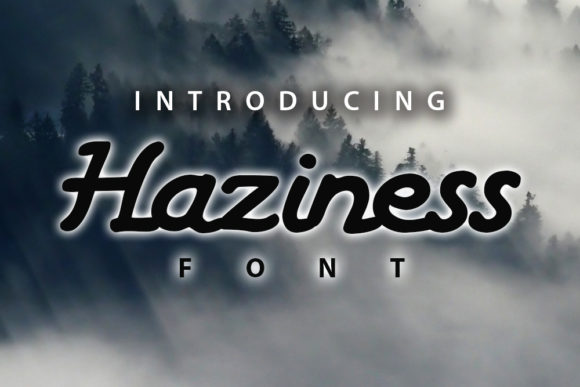 Haziness Font Poster 1