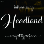 Headland Font Poster 1