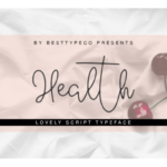 Health Font Poster 1