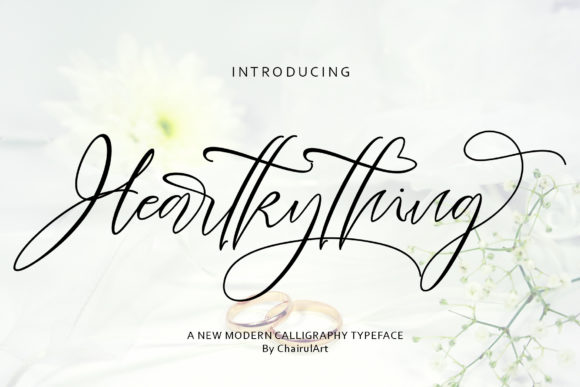 Heartkything Script Font Poster 1