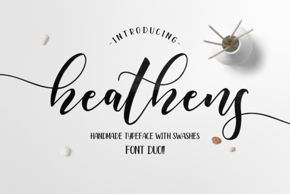 Heathens Script Font Poster 1