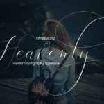 Heavenly Script Font Poster 1