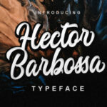 Hector Barbossa Font Poster 1