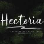 Hectoria Script Font Poster 1