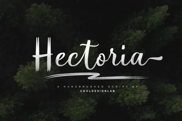 Hectoria Script Font Hectoria Script Font Poster 1