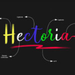 Hectoria Script Font Poster 2