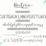 Hectoria Script Font Poster 8