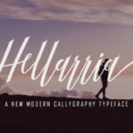 Hellarria Script Font Poster 1