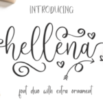 Hellena Font Poster 1