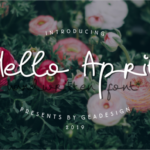 Hello April Font Poster 1