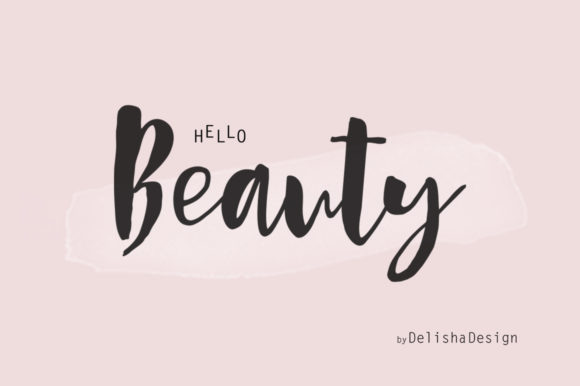 Hello Beauty Font Poster 1