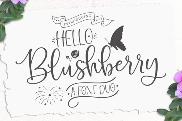 Hello Blushberry Duo Font Poster 1