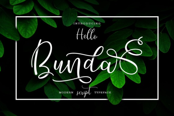 Hello Bunda Font Poster 1