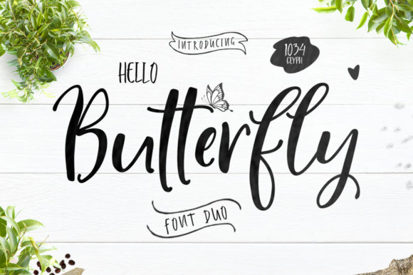 Hello Butterfly Duo Font