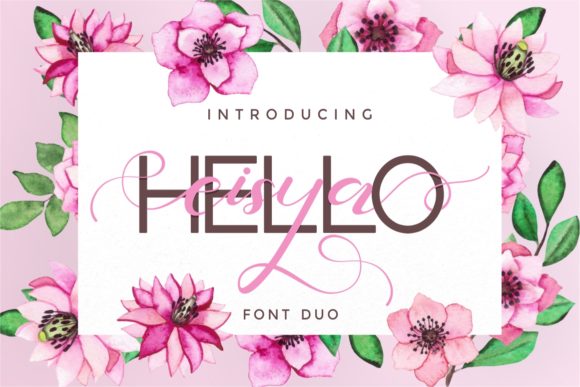 Hello Eisya Duo Font Poster 1