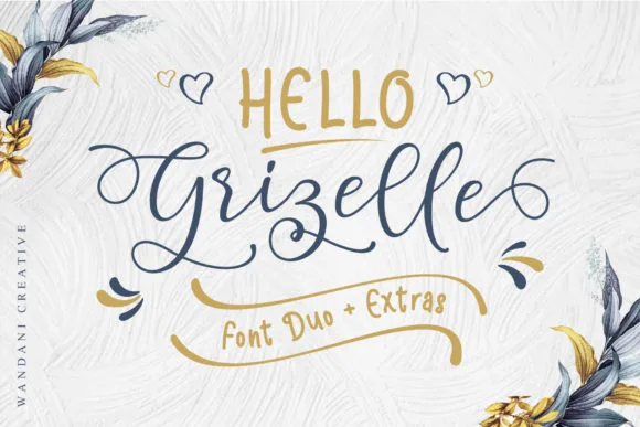 Hello Grizelle Duo Font Poster 1