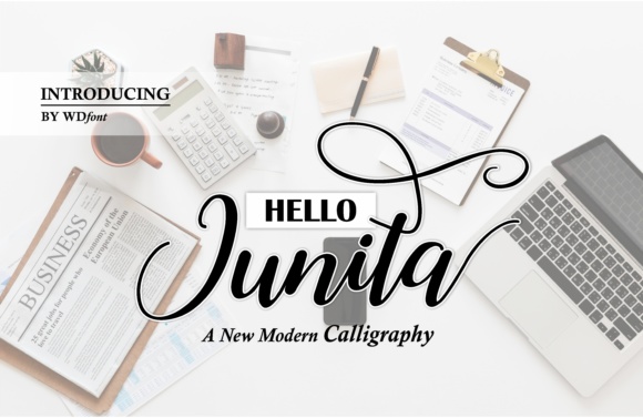 Hello Junita Font Poster 1
