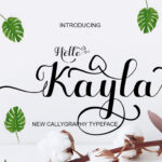 Hello Kayla Font Poster 1