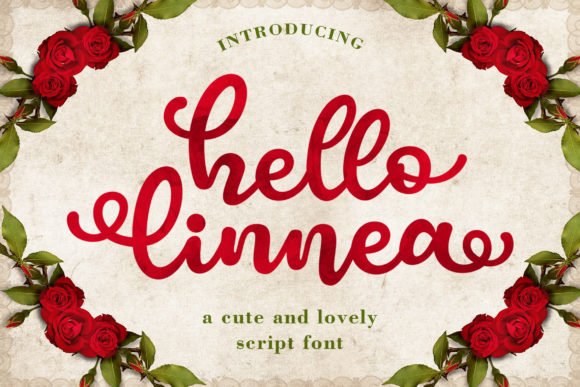 Hello Linnea Font Poster 1