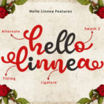 Hello Linnea Font Poster 3