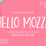 Hello Mozza Font Poster 1