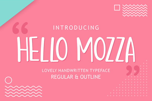 Hello Mozza Font Hello Mozza Font Poster 1
