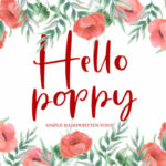 Hello Poppy Font Poster 1