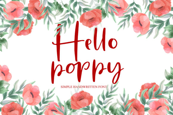 Hello Poppy Font Poster 1
