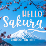 Hello Sakura Font Poster 1