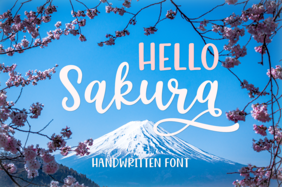 Hello Sakura Font Poster 1