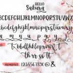 Hello Sakura Font Poster 7