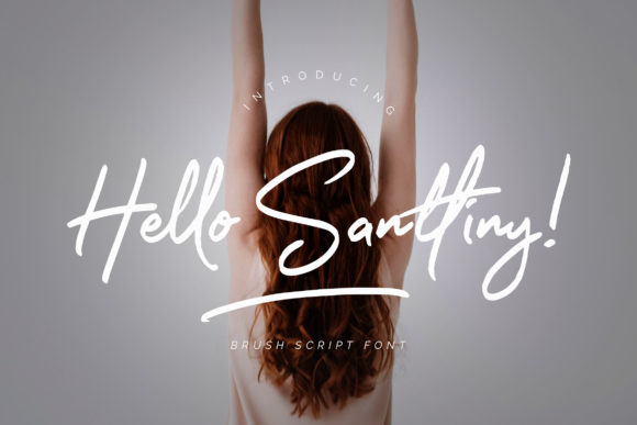 Hello Santtiny Font Poster 1