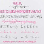 Hello September Font Poster 13