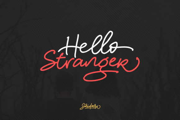Hello Stranger Font Poster 1
