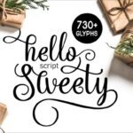 Hello Sweety Font Poster 1