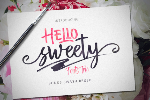 Hello Sweety Trio Font