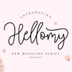 Hellomy Script Font Poster 1