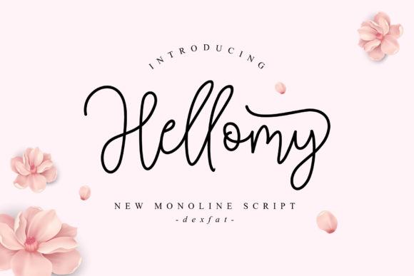 Hellomy Script Font Poster 1